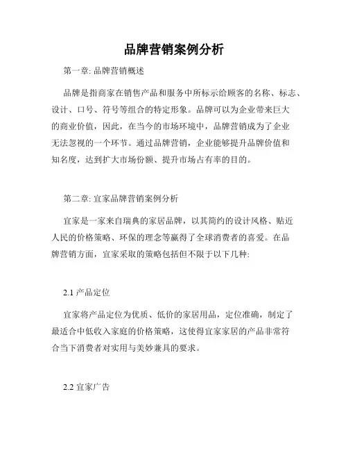 品牌营销案例分析