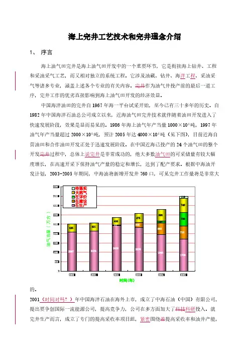 海上完井工艺技术和完井理念介绍
