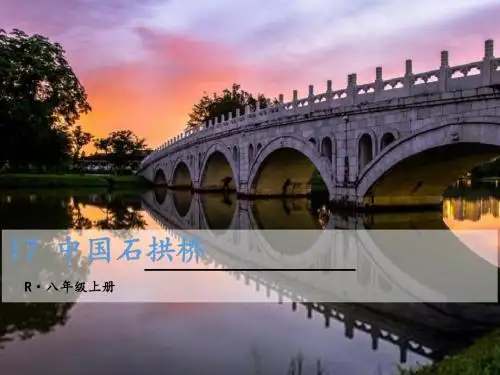 【精品】部编版八年级语文上册课件：17 中国石拱桥