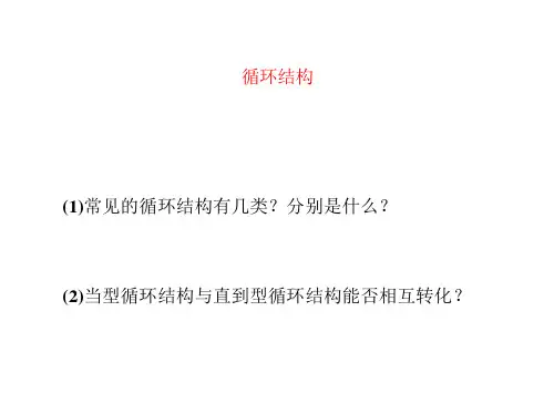 循环结构 课件