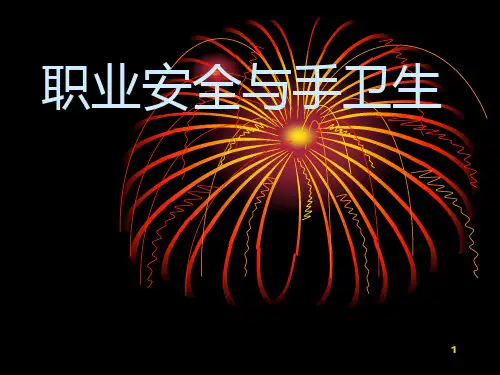 职业安全与手卫生-PPT课件