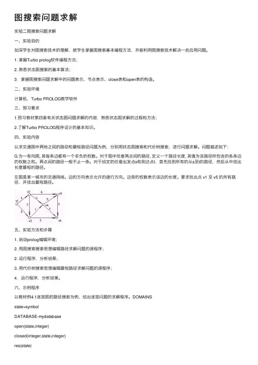 图搜索问题求解