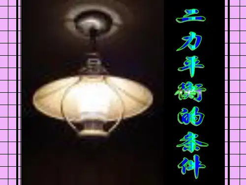 二力平衡的条件PPT课件