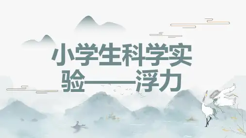 小学生科学实验浮力