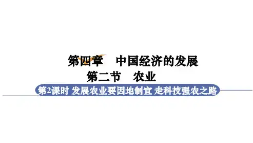 人教版八年级地理上册课件 4-2-2 发展农业要因地制宜 走科技强农之路