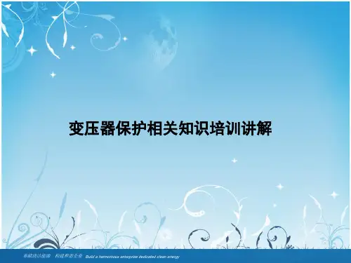 变压器保护相关知识培训讲解