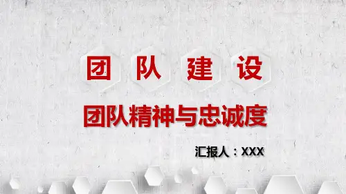 团队建设团队精神与忠诚度培训PPT课件(完整内容直接使用)