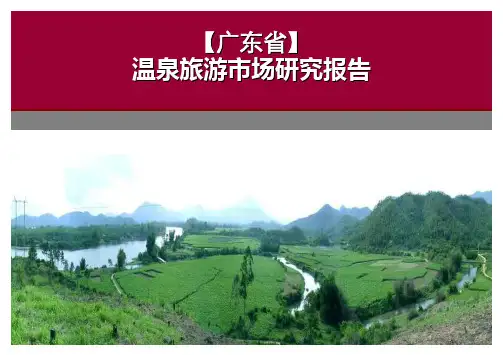 2011年广东温泉旅游市场研究报告(原创精品)