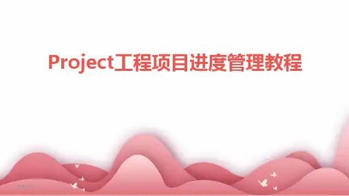 2024年度Project工程项目进度管理教程