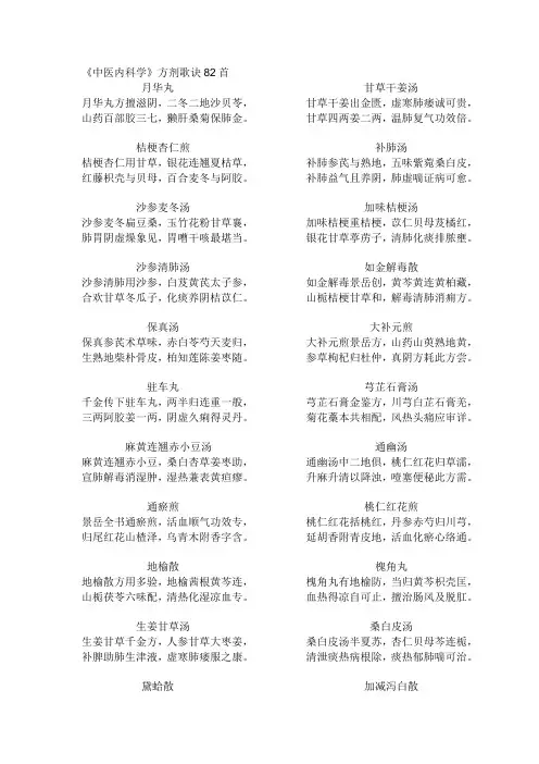 中医方歌