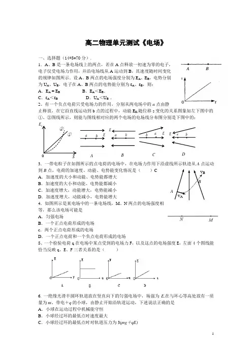 电场单元测试