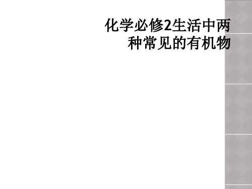 化学必修2生活中两种常见的有机物