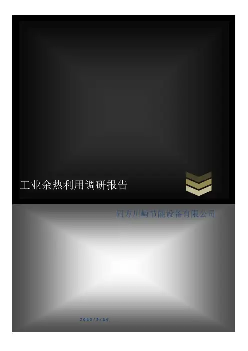 余热利用分析报告