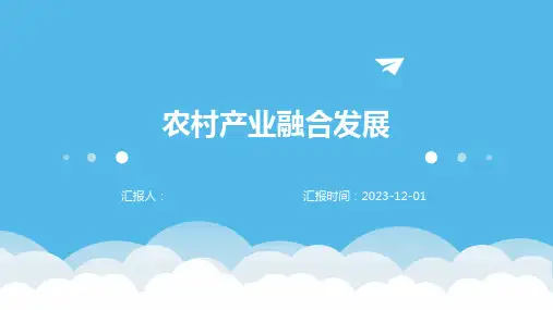 农村产业融合发展