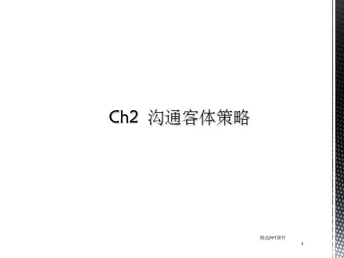 第2章 沟通客体策略PPT课件