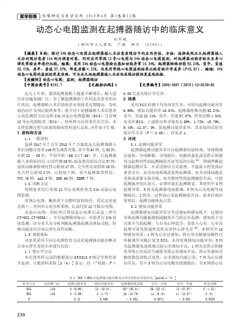 动态心电图监测在起搏器随访中的临床意义