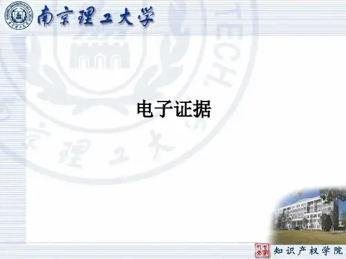 第七章 电子证据
