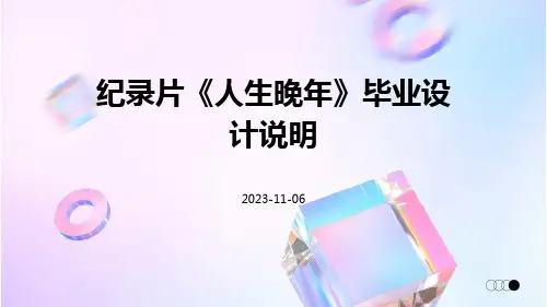 纪录片《人生晚年》毕业设计说明