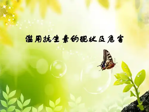 滥用抗生素的现状及危害课件