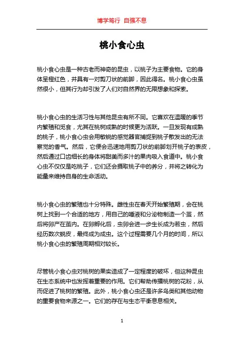 桃小食心虫