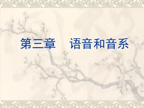语言学纲要笔记