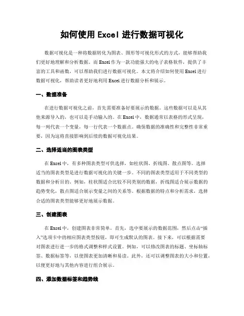 如何使用Excel进行数据可视化