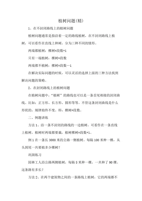 植树问题(精)