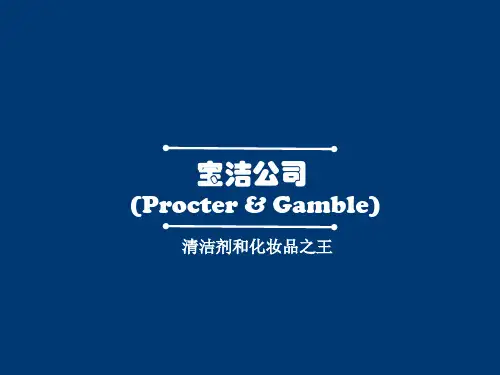 宝洁简介PPT课件