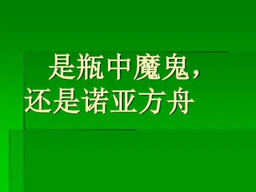 是瓶中魔鬼 还是诺亚方舟 课件