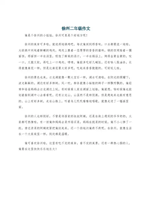 徐州二年级作文