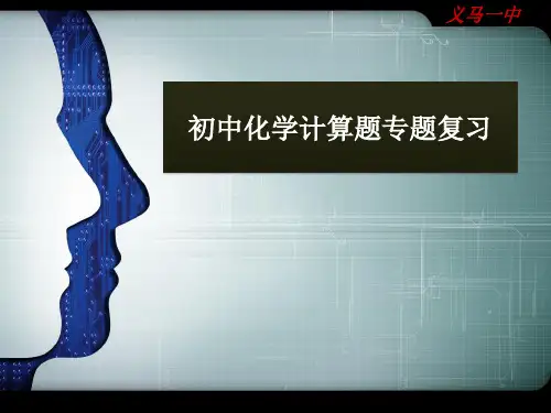 初中化学计算题专题复习PPT课件
