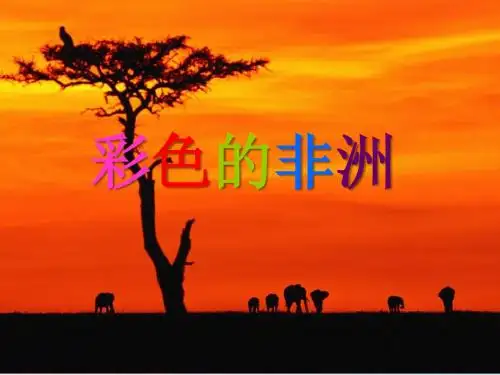 五年级语文下册第八组28彩色的非洲教学课件新人教版