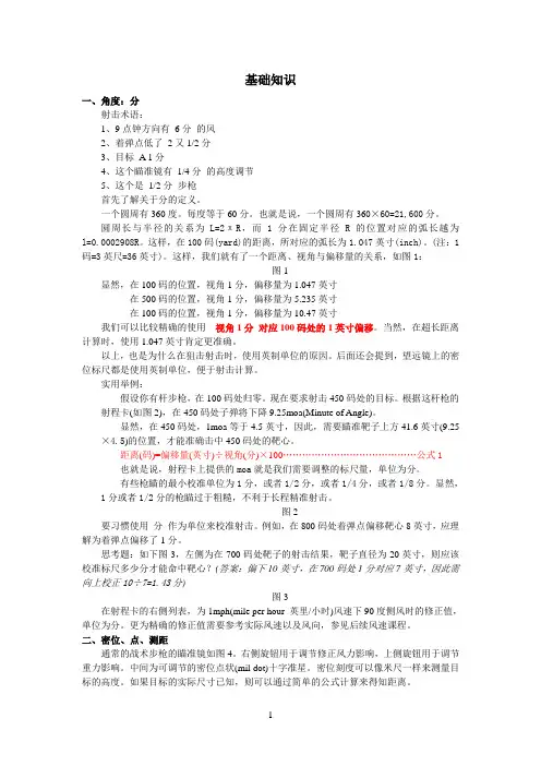 瞄镜基础知识