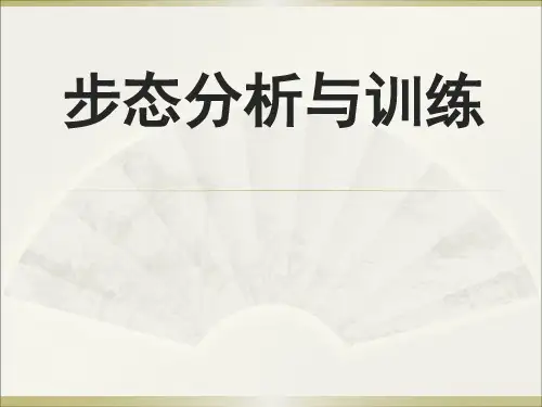 步态分析和训练