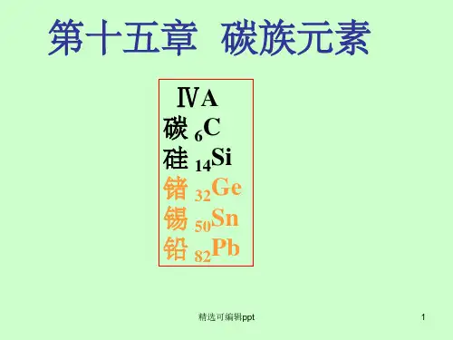 碳族元素ppt