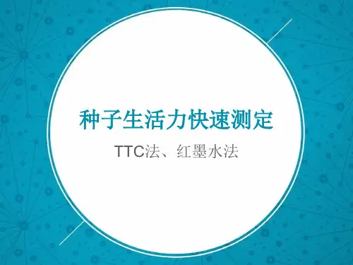 种子生活力快速测定(TTC法红墨水法)