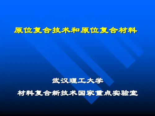 原位复合技术和原位复合材料讲义-2011