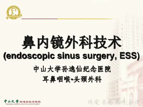 医科大学精品课件：鼻内镜外科手术