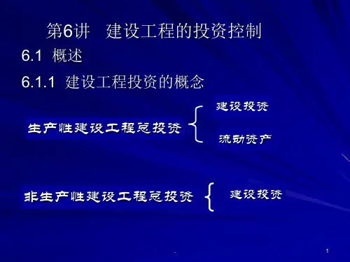 建设工程投资控制PPT课件