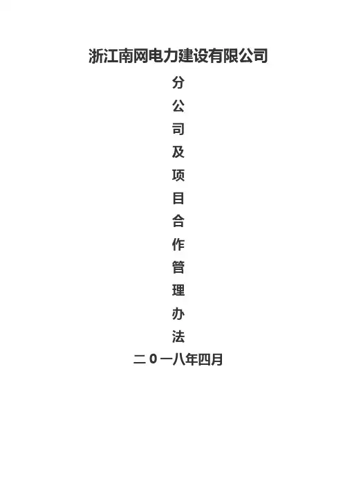 挂靠分公司及办事处管理办法