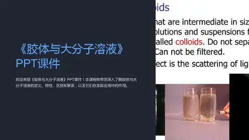 《胶体与大分子溶液》课件
