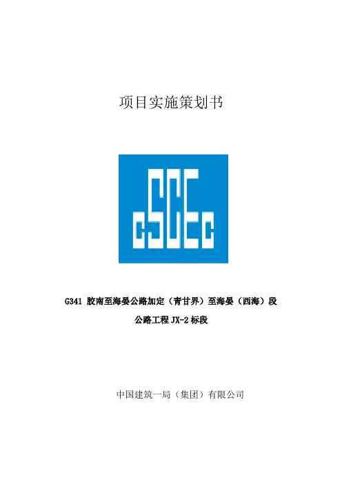 高速公路项目实施策划书