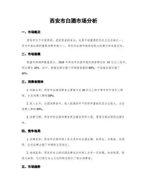 西安市白酒市场分析