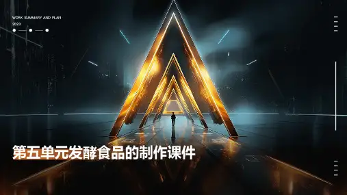 第五单元发酵食品的制作课件