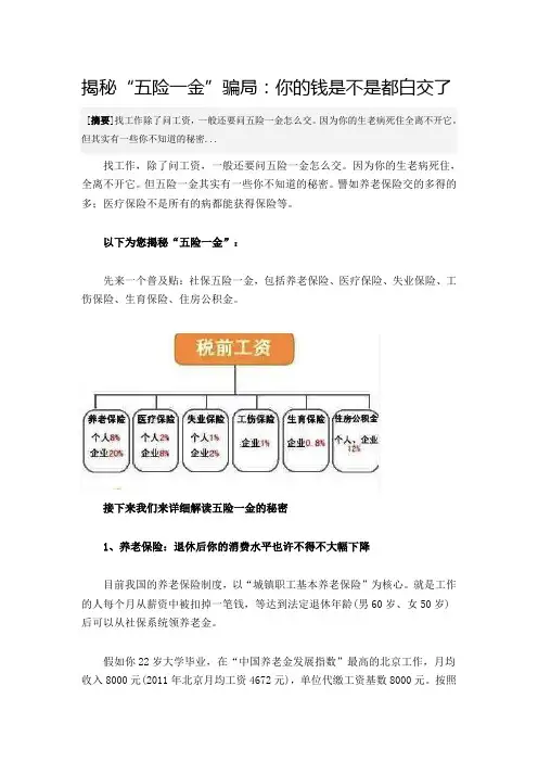 揭秘“五险一金”骗局：你的钱是不是都白交了