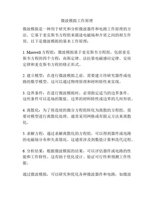 微波模拟工作原理