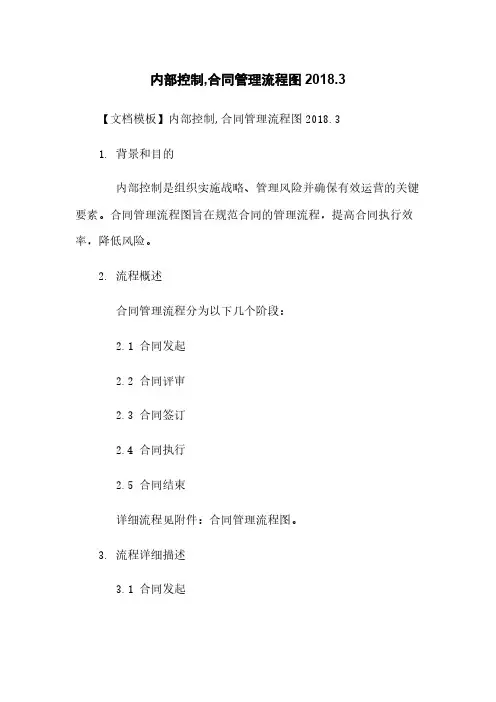 内部控制,合同管理流程图2018.3