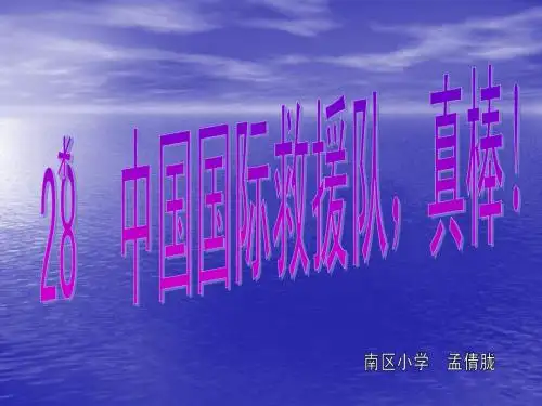 中国国际救援队真棒_ppt课件[1]