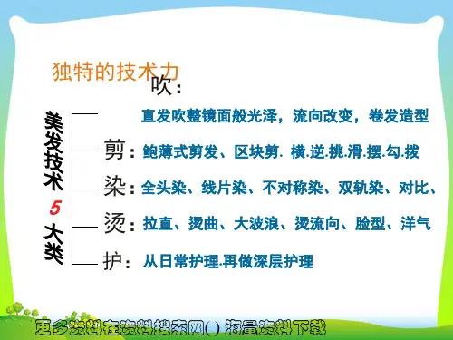 美容美发业-美发店铺店长培训教材(PPT 45页)