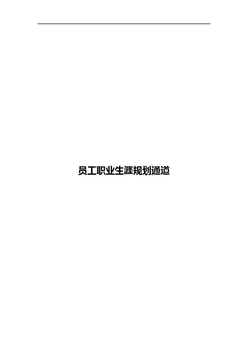 公司员工职业生涯规划通道(实用模板)
